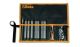 16 omkeerbare schroevendraaiers (PH,recht,PZ,Torx,TR) + 9 doppen met greep in draagbare etui