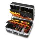 Verrijdbare gereedschapskoffer met assortiment voor elektrisch en elektronica onderhoud