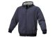 blauwe sweater met capuchon