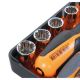 Assortiment van 11 Gear lock doppen, 21 bits en 7 accessoires