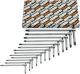 6 Torx T-sleutels 3-zijdig