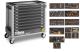 Gereedschapswagen 487 delig breed model met 9 laden-Grijs (RAL 7016)