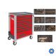 Beta BW 2400S 8/E-L Gereedschapswagen met 8 laden en 398-delig assortiment gereedschappen Rood