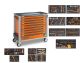 Beta BW 2400S XL9/E-XL Gereedschapswagen breed model met 9 laden voorzien van anti-omvalsysteem en 487-delig assortiment gereedschappen
