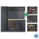 Beta C45PRO 2.0 B7W/196UT New Werkplaatsmeubelcombinatie C45PRO 2.0 B7W met assortiment van 196 universele Beta Worker gereedschappen