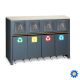 Beta C45PRO 2.0 RD/W afvalinzamelmodule met multiplex werkblad 615mm diepte