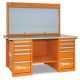 C57SB MasterCargo werkbank met gereedschapswand en 2 ladenkasten