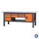 NIEUW! Beta C58BC-X2,1 8CA/O Werkbank, 2,1 m lang, met werkblad van roestvrij staal gecoat MDF, 8 laden en deurmodule