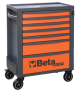 Beta RSC24/7 Gereedschapswagen met 7 laden-Oranje/grijs (RAL 2011)(RAL 7016)