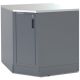 RSC50 2.0 KNAI-X New Onderste hoekmodule, voor werkplaatsinrichting RSC50 2.0 RVS gecoat MDF