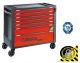 Gereedschapswagen RSC24AXL/7 met 7 laden, met anti-omval beveiliging, breed model-Rood (RAL 3000)