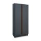 Beta 2-deurs plaatstalen kast met beugel voor C45PRO 2.0 AS2 werkplaatsmeubilair