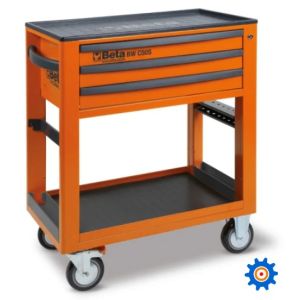 BETA BW 5000S/3M Service wagen met 3 laden met 189-delig assortiment gereedschappen Oranje